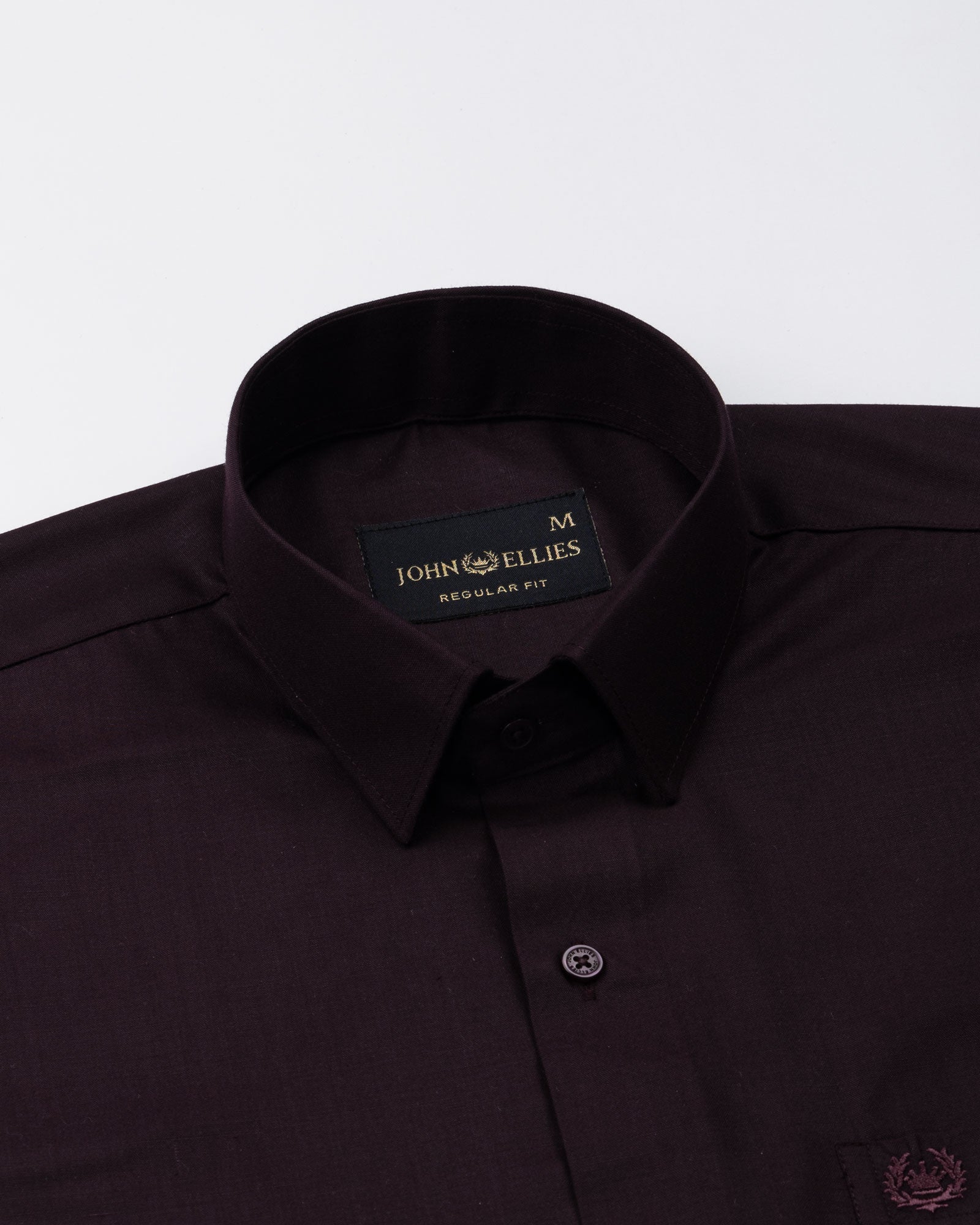 Carter Purple Plain Premium Cotton Shirt - John Ellies