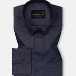 Carter Grey Plain Premium Cotton Shirt - John Ellies