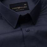 Carter Grey Plain Premium Cotton Shirt - John Ellies