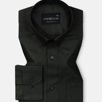 Carter Green Plain Premium Cotton Shirt - John Ellies