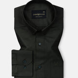 Carter Green Plain Premium Cotton Shirt - John Ellies