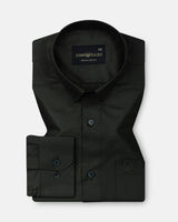 Carter Green Plain Premium Cotton Shirt