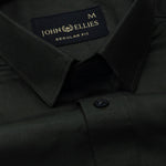 Carter Green Plain Premium Cotton Shirt - John Ellies