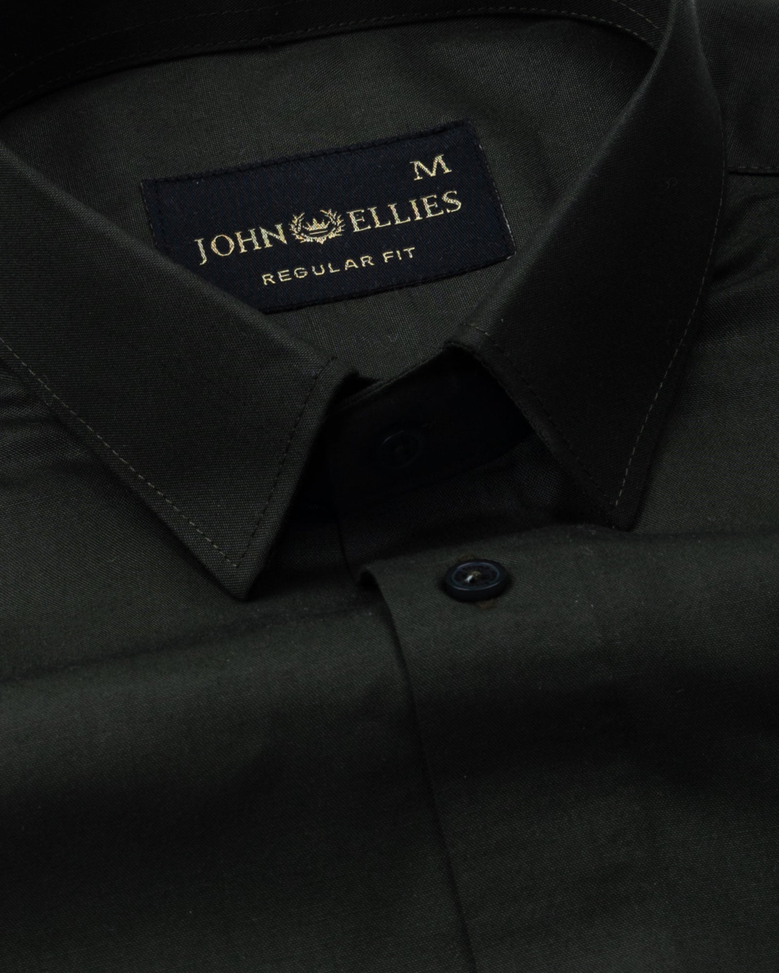 Carter Green Plain Premium Cotton Shirt - John Ellies