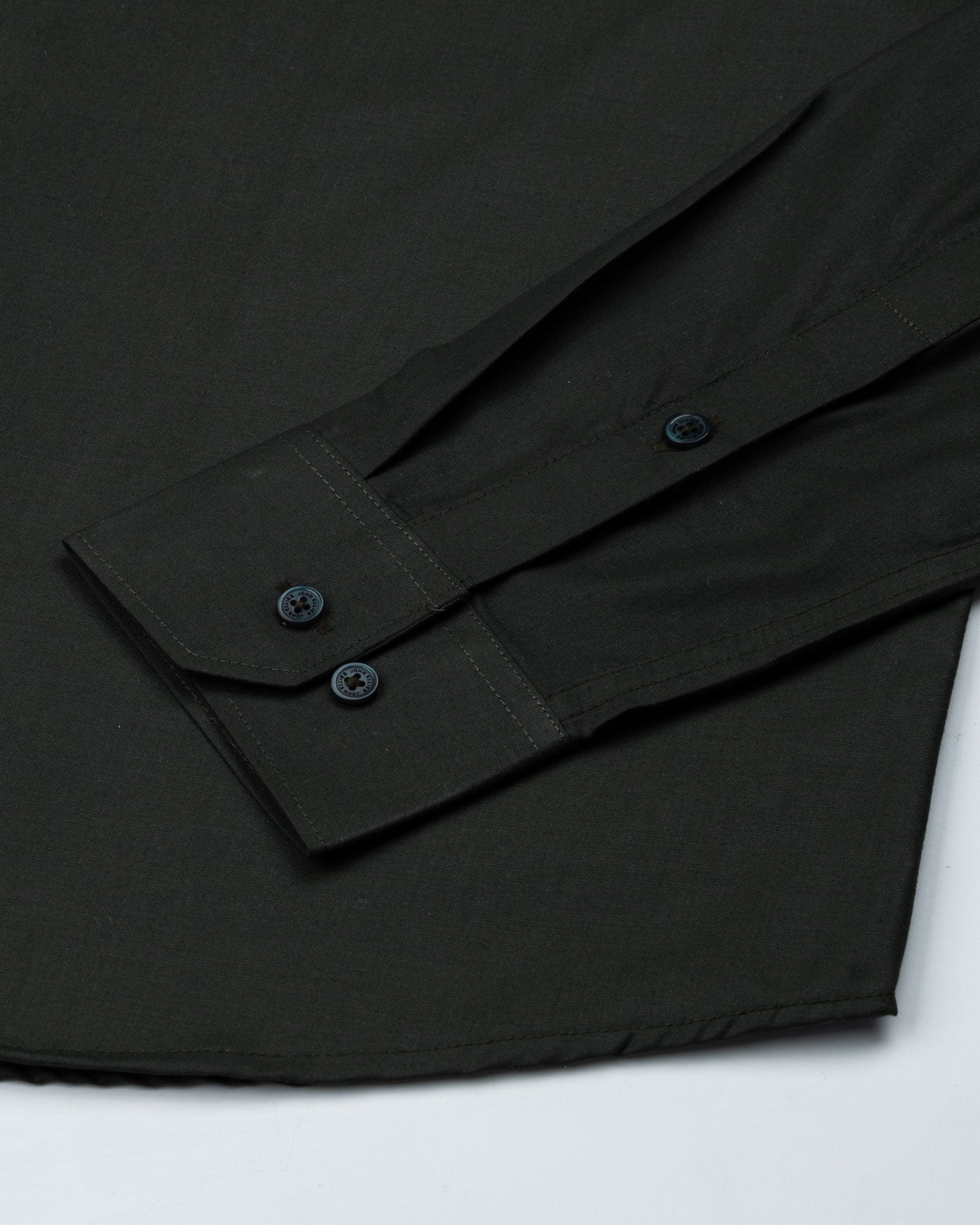 Carter Green Plain Premium Cotton Shirt - John Ellies