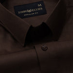 Carter Coffee Plain Premium Cotton Shirt - John Ellies