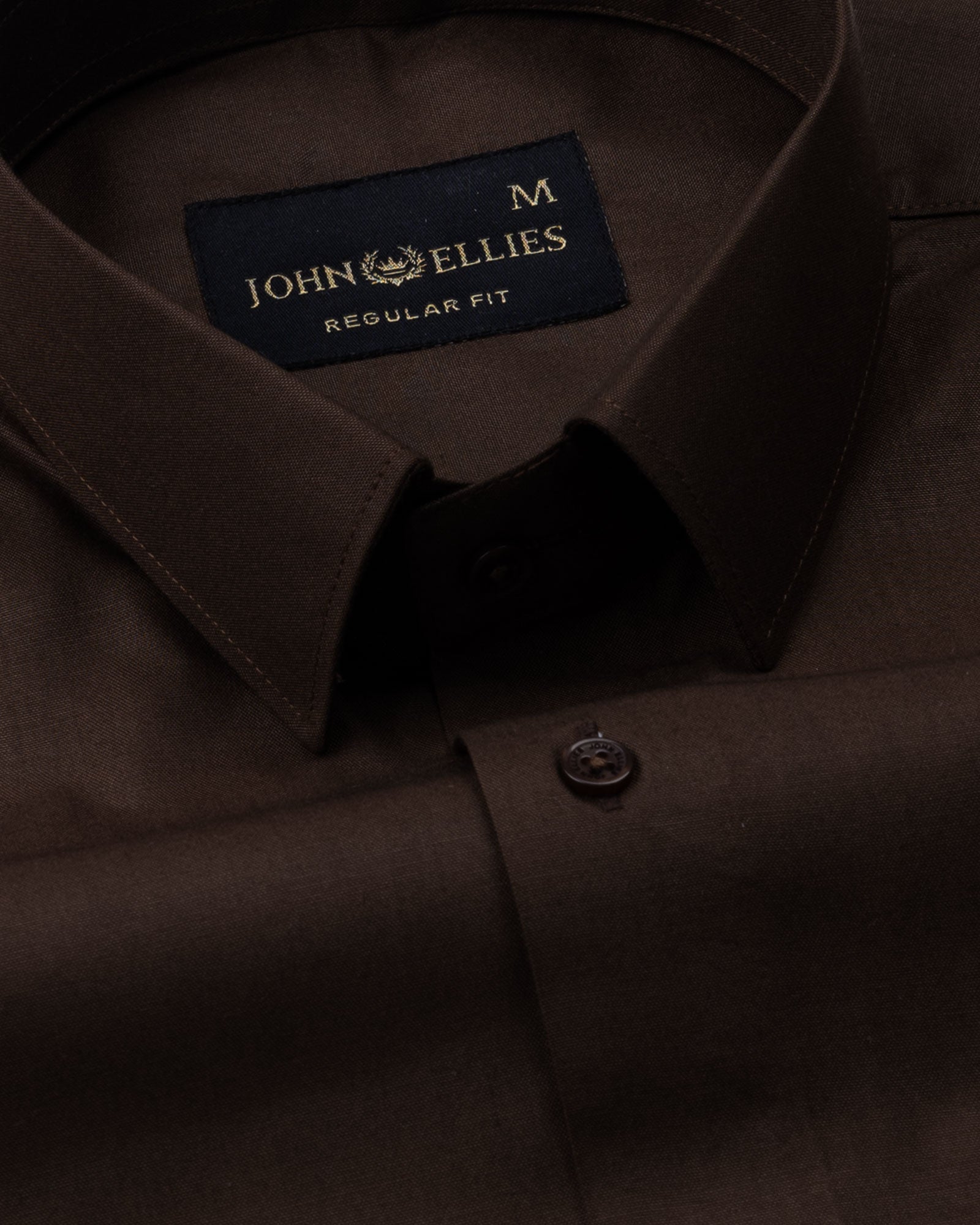 Carter Coffee Plain Premium Cotton Shirt - John Ellies