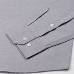Vicenza Light Grey Plain Oxford Cotton Shirt - John Ellies
