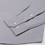 Vicenza Light Grey Plain Oxford Cotton Shirt - John Ellies