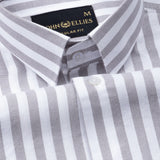 Waker Silver Stripes Oxford Cotton Shirt - John Ellies