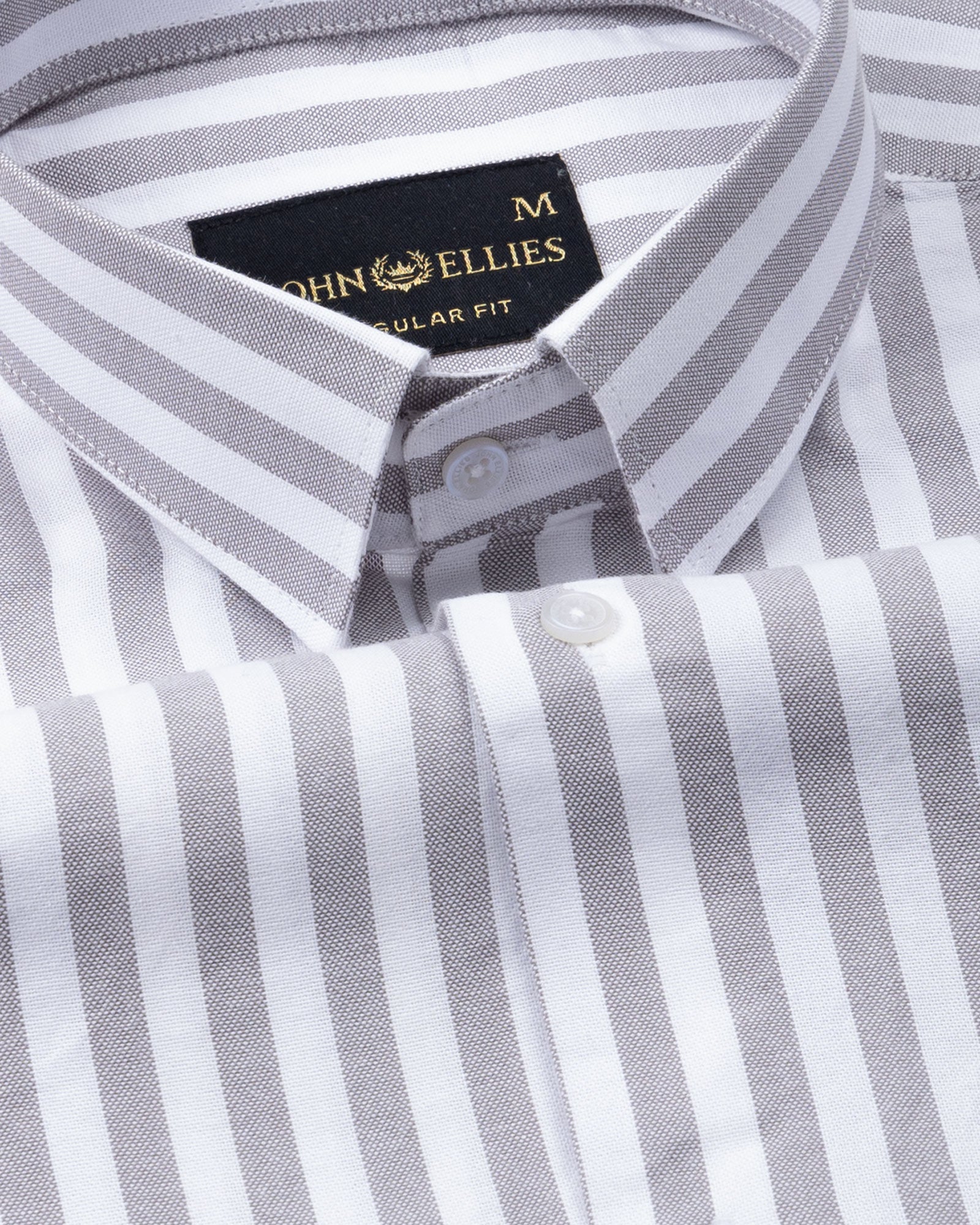 Waker Silver Stripes Oxford Cotton Shirt - John Ellies