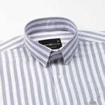 Waker Silver Stripes Oxford Cotton Shirt - John Ellies