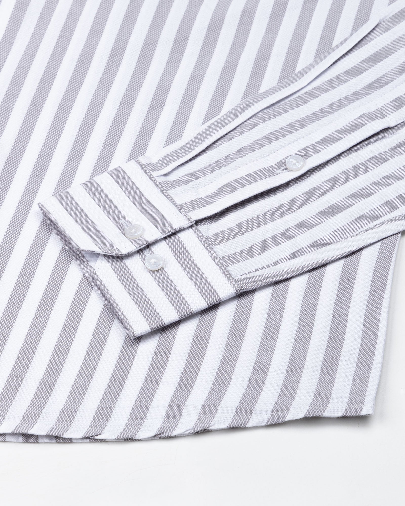 Waker Silver Stripes Oxford Cotton Shirt - John Ellies