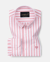 Waker Pink Stripes Oxford Cotton Shirt