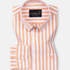 Waker Orange Stripes Oxford Cotton Shirt - John Ellies