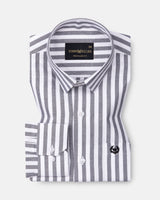 Waker Black Stripes Oxford Cotton Shirt