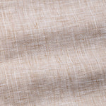 Aence Beige Check Button Down Linen Shirt - John Ellies