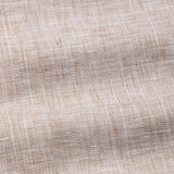 Aence Beige Check Button Down Linen Shirt - John Ellies