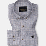 Aence Black Check Button Down Linen Shirt - John Ellies