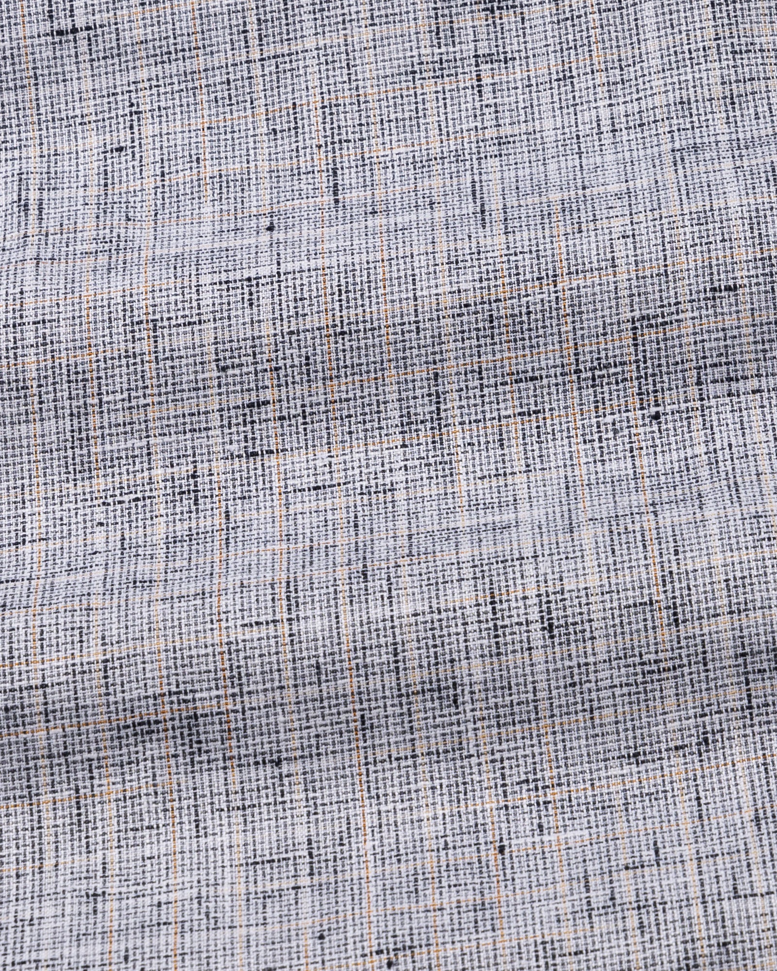 Aence Black Check Button Down Linen Shirt - John Ellies