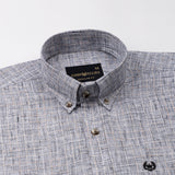 Aence Black Check Button Down Linen Shirt - John Ellies