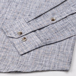 Aence Black Check Button Down Linen Shirt - John Ellies