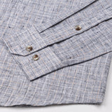 Aence Black Check Button Down Linen Shirt - John Ellies