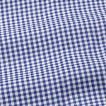 Nefrio Blue Check Button Down Oxford Cotton Shirt - John Ellies