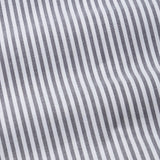 Nefrio Grey Stripe Button Down Oxford Cotton Shirt - John Ellies