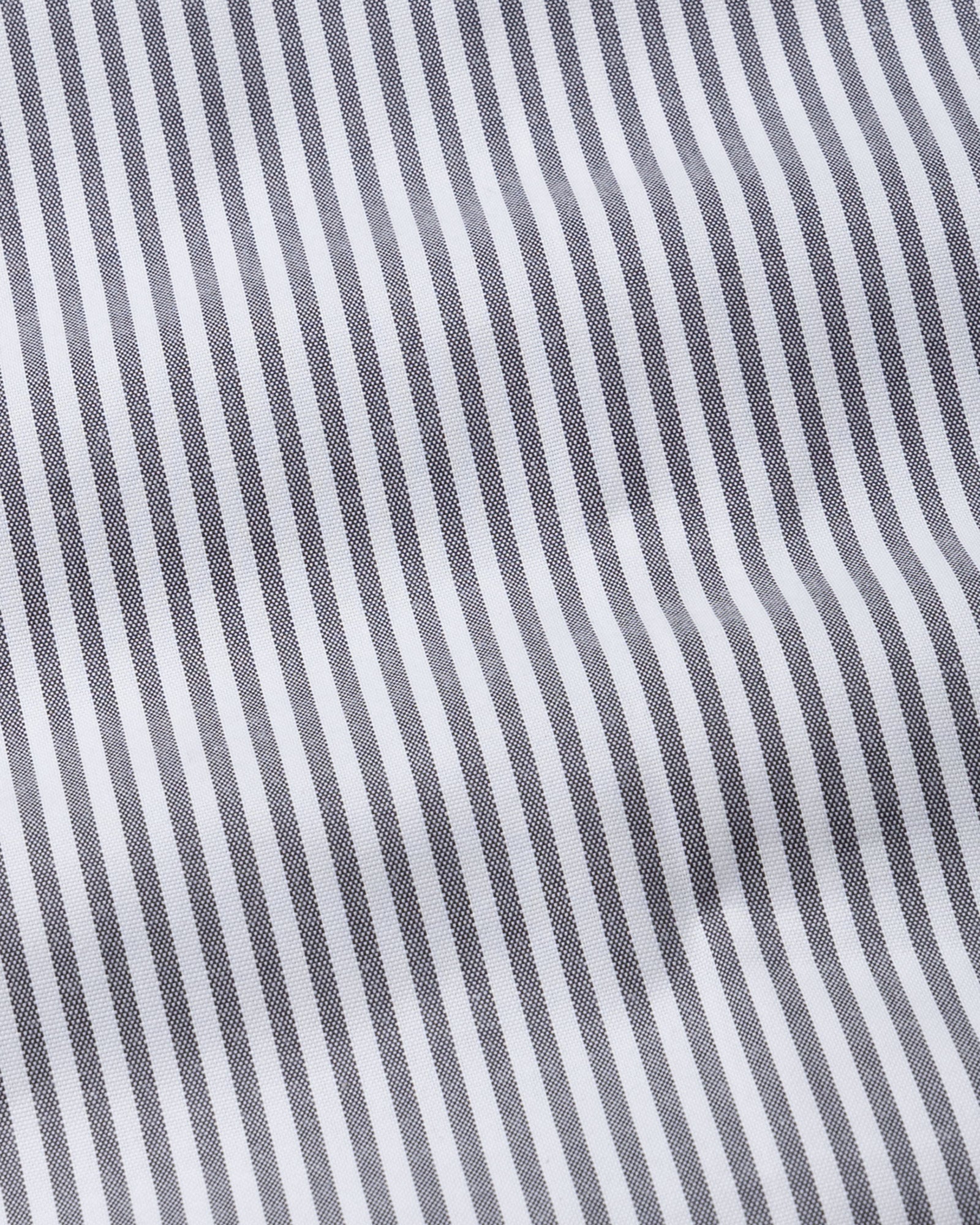 Nefrio Grey Stripe Button Down Oxford Cotton Shirt - John Ellies