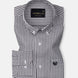 Nefrio Black Check Button Down Oxford Cotton Shirt - John Ellies