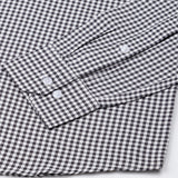Nefrio Black Check Button Down Oxford Cotton Shirt - John Ellies