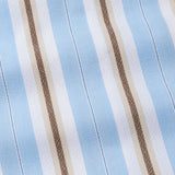 Bermen Sky Blue Stripes Cotton Shirt - John Ellies