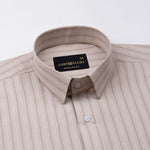 Falker Cream Stripes Cotton Shirt - John Ellies