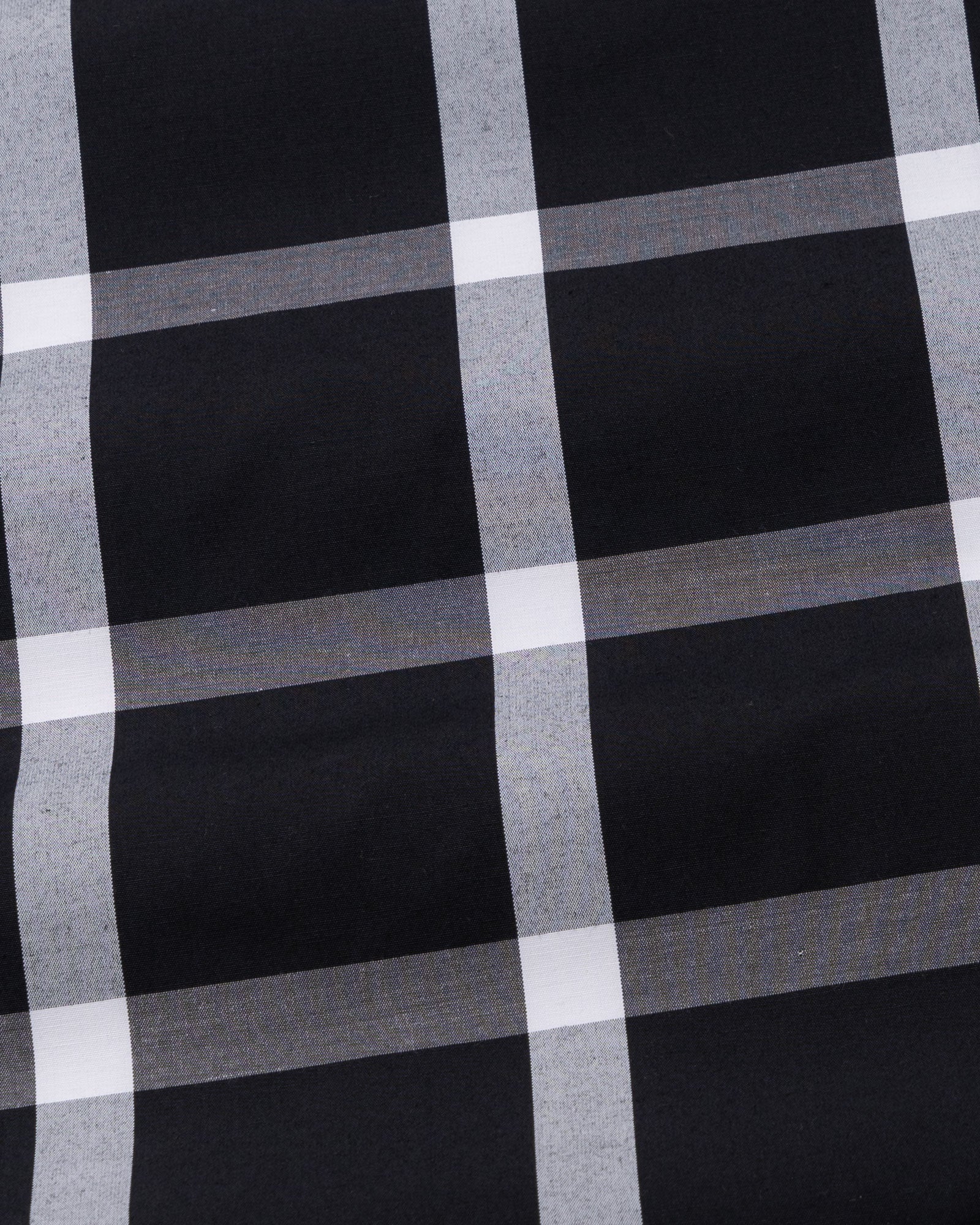 Herens Black Buffalo Check Cotton Shirt - John Ellies