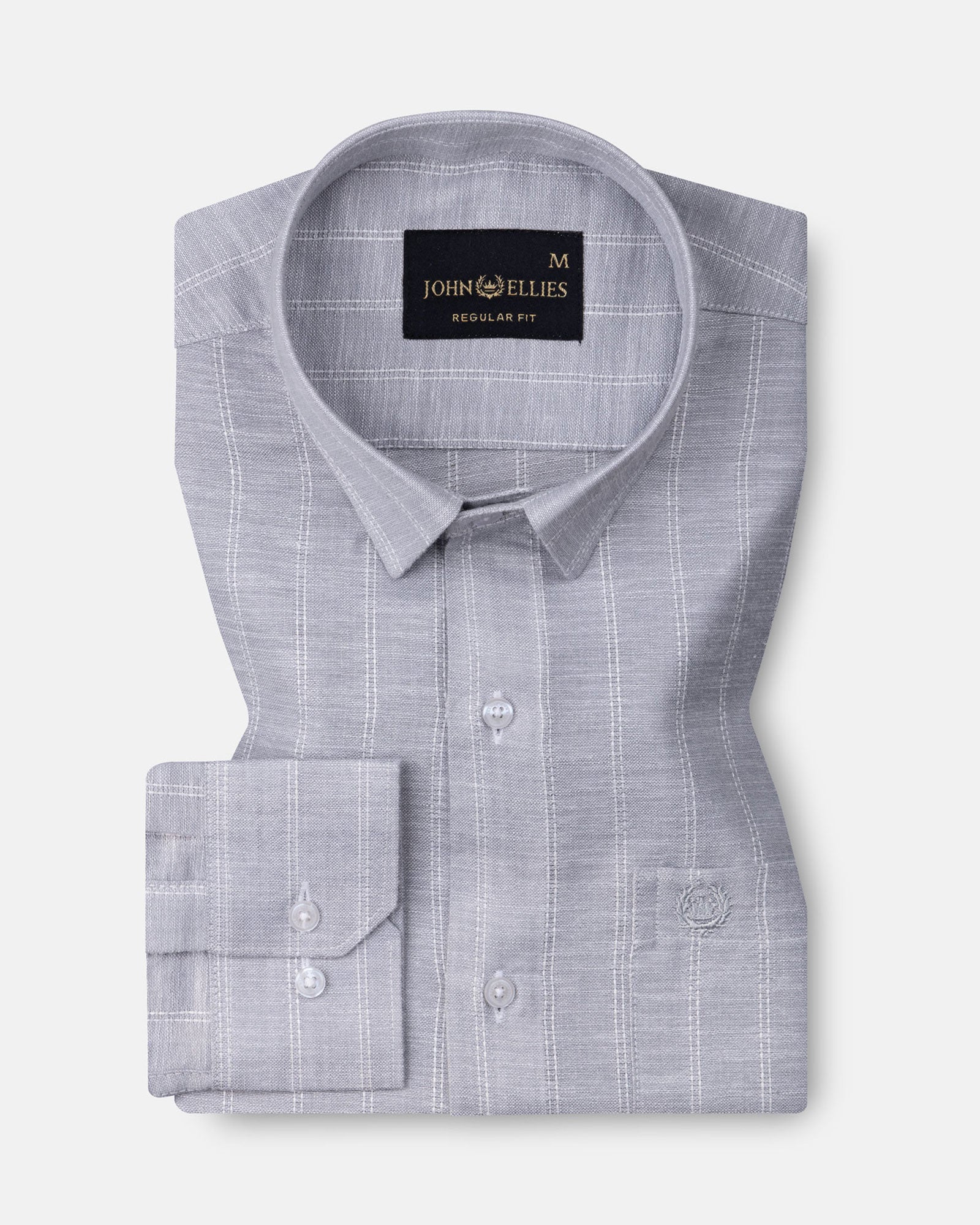 Cliftan Silver Stripes Linen Shirt - John Ellies