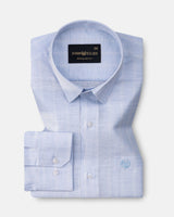 Cliftan Sky Blue Stripes Linen Shirt
