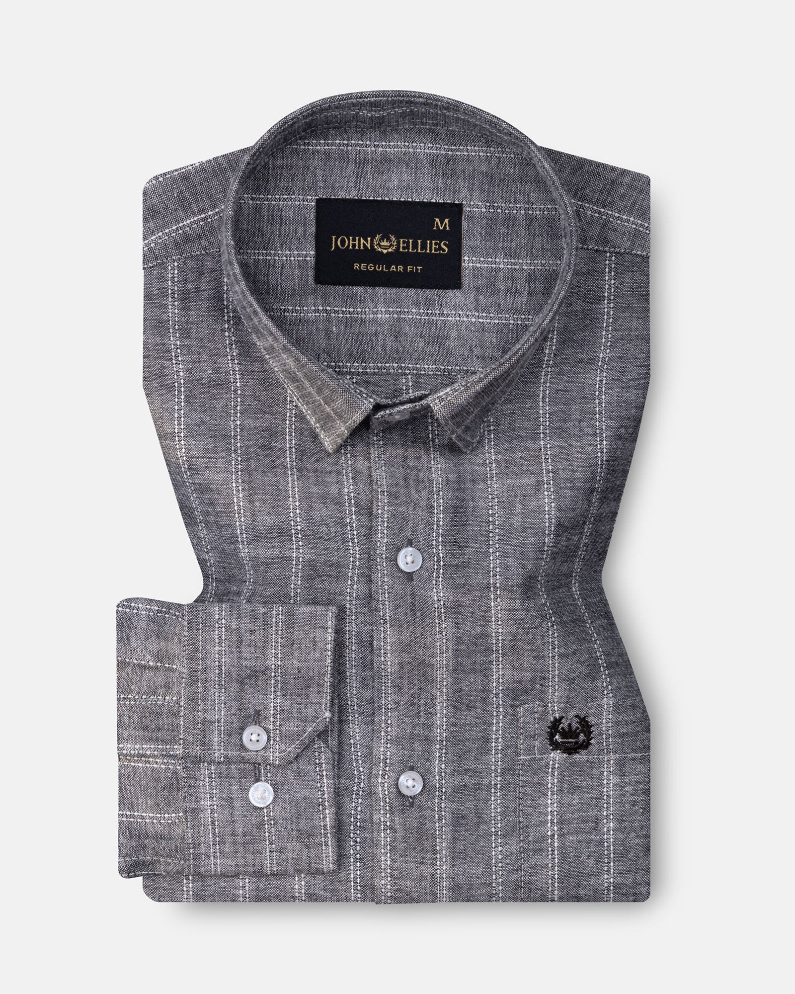 Cliftan Black Stripes Linen Shirt - John Ellies