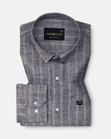 Cliftan Black Stripes Linen Shirt
