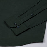 Amster Green Herringbone Plain Cotton Shirt - John Ellies
