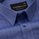 Amster Blue Herringbone Plain Cotton Shirt - John Ellies
