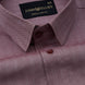 Amster Maroon Herringbone Plain Cotton Shirt - John Ellies