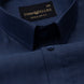 Amster Deep Blue Herringbone Plain Cotton Shirt - John Ellies