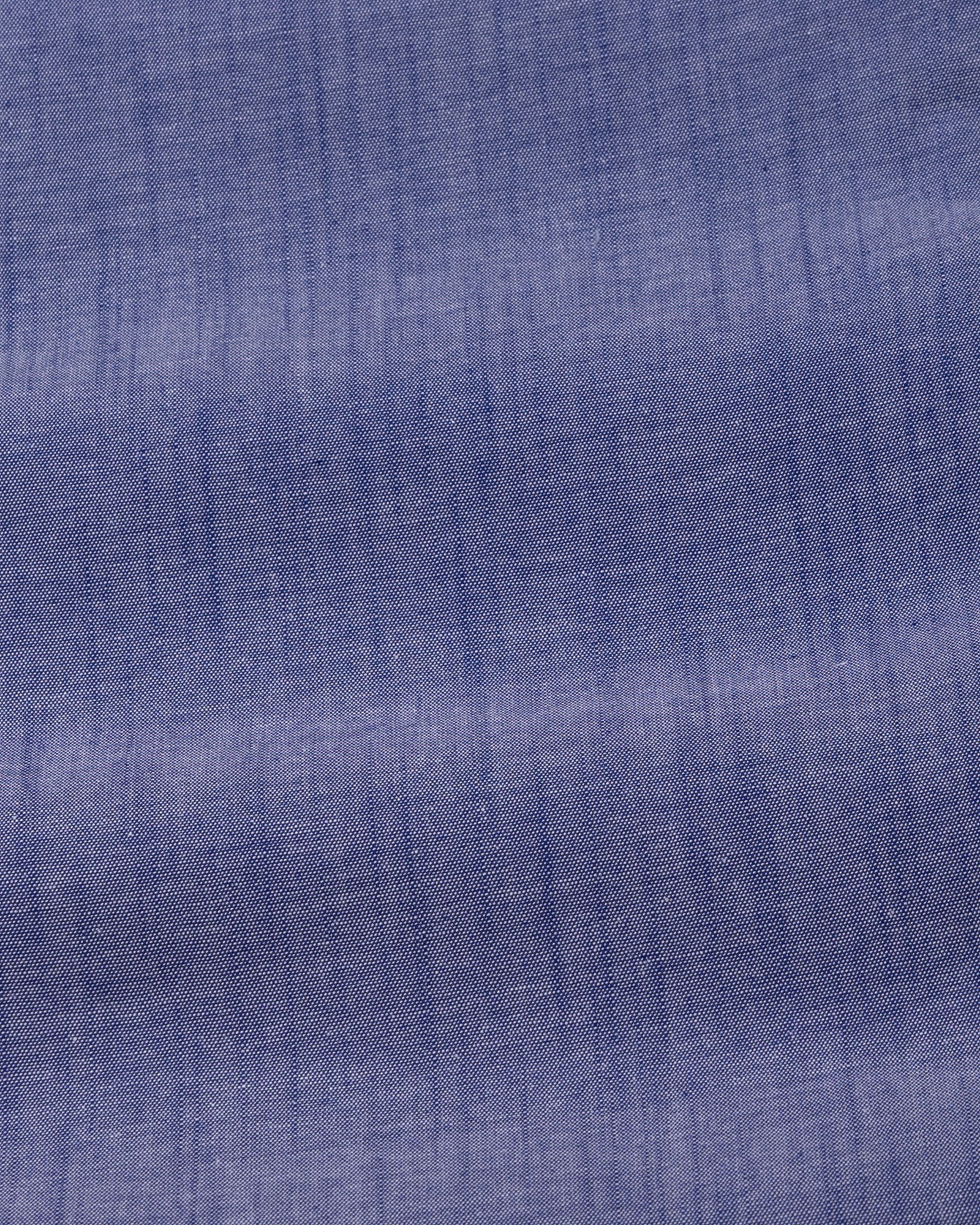 Emett Blue Plain Button Down Cotton Shirt - John Ellies