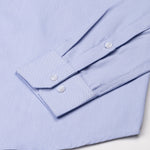 Merger Sky Blue Textured Cotton Shirt - John Ellies
