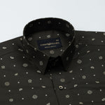 Merger Green Printed Cotton Shirt - John Ellies