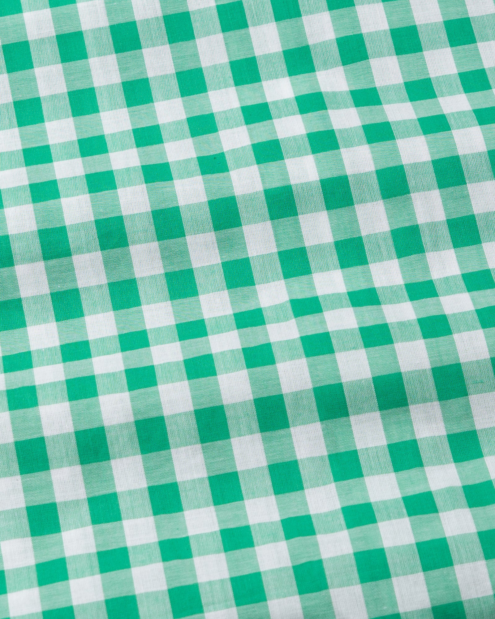 Santh Green Gingham Check Cotton Shirt - John Ellies