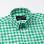 Santh Green Gingham Check Cotton Shirt - John Ellies