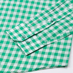 Santh Green Gingham Check Cotton Shirt - John Ellies
