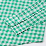 Santh Green Gingham Check Cotton Shirt - John Ellies